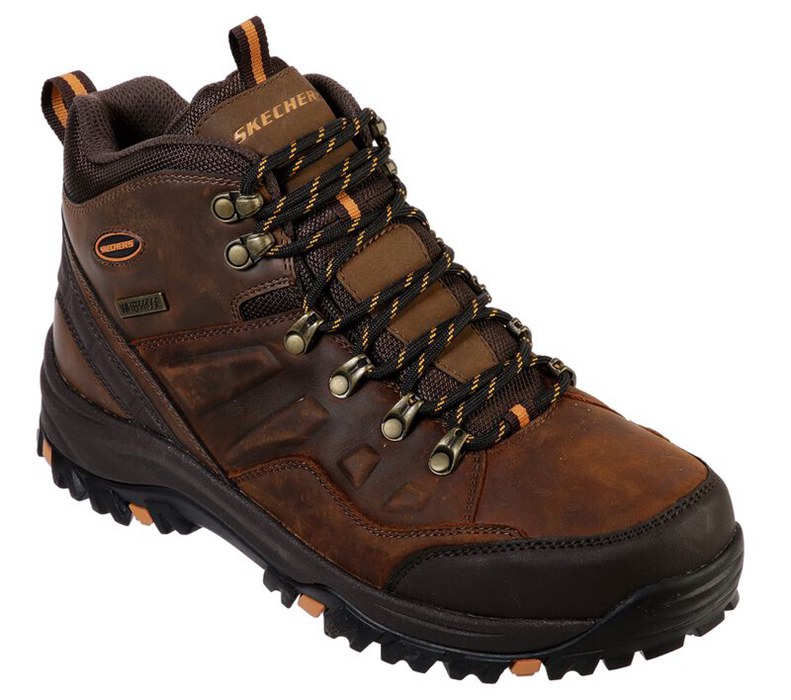 Skechers Relaxed Fit: Relment - Traven - Mens Hiking Boots Brown [AU-OE9703]